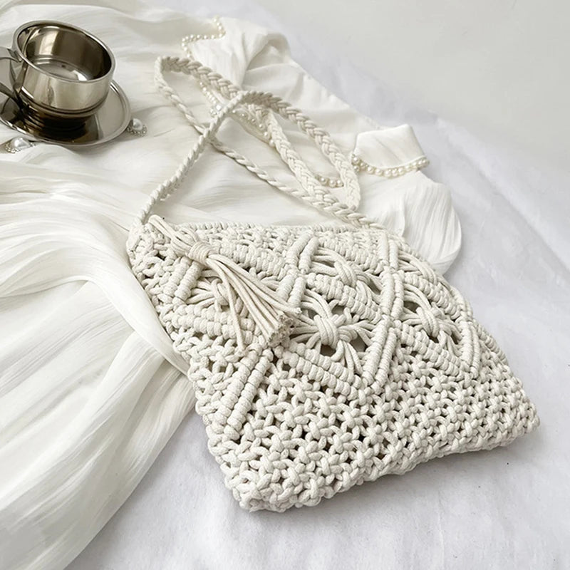Straw Woven Crossbody Bag