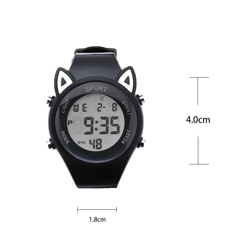 Kids Cat Ear Sports Watch Set