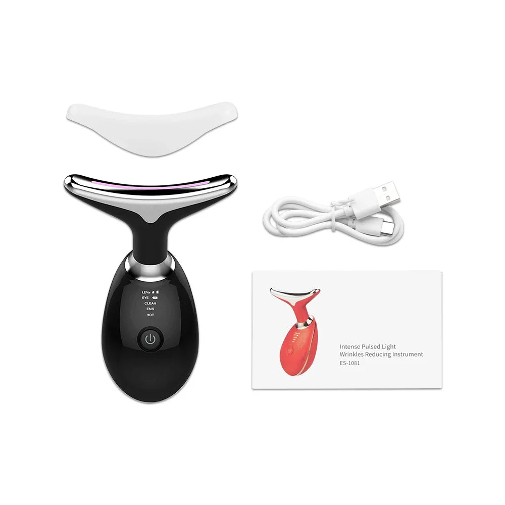 EMS Facial Massager – LED Skin Tightening & Double Chin Remover