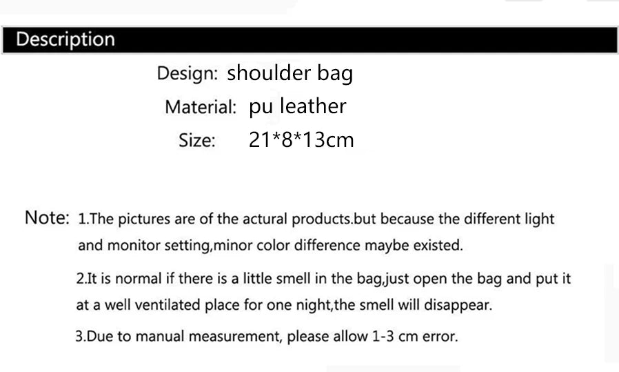 Luxury PU Small Crossbody