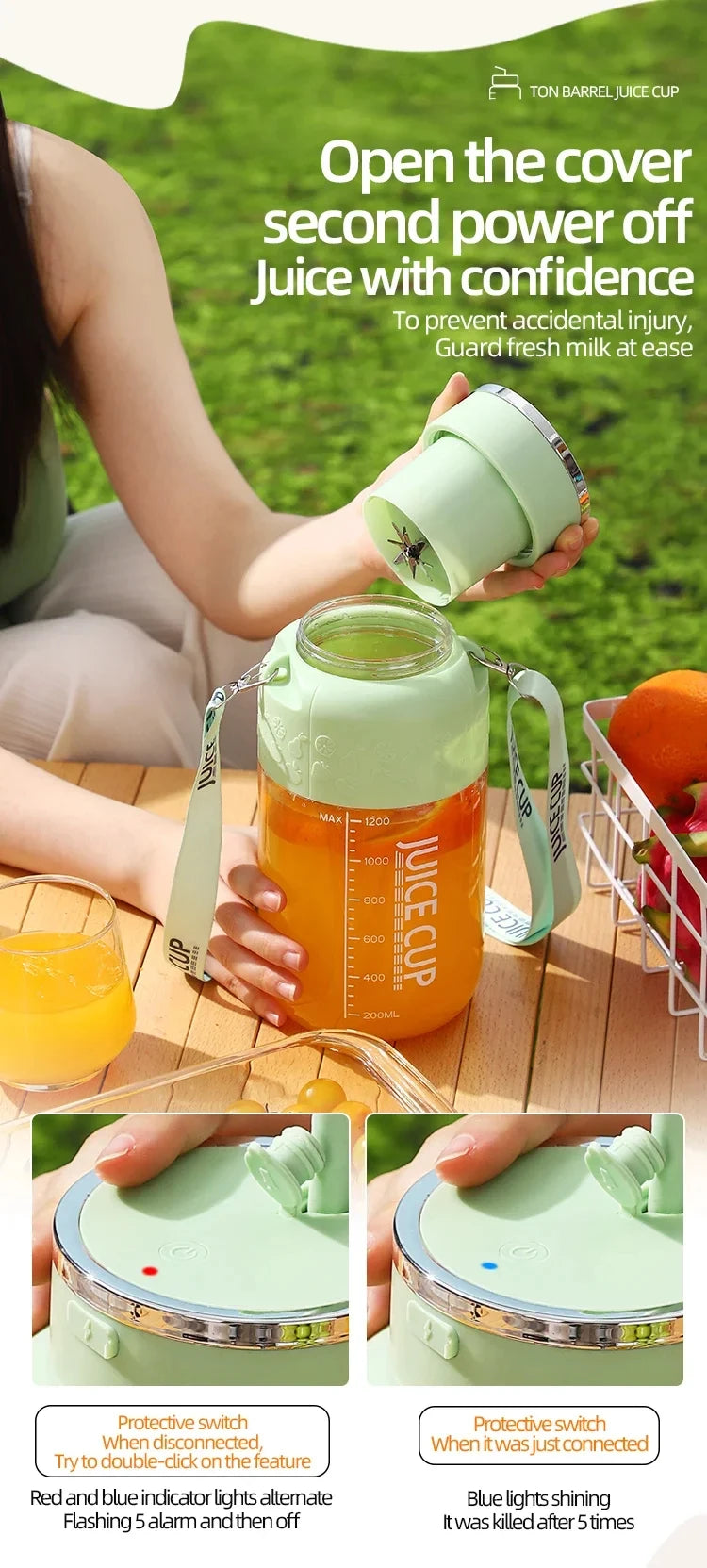 Wireless Portable Fruit Juicer
