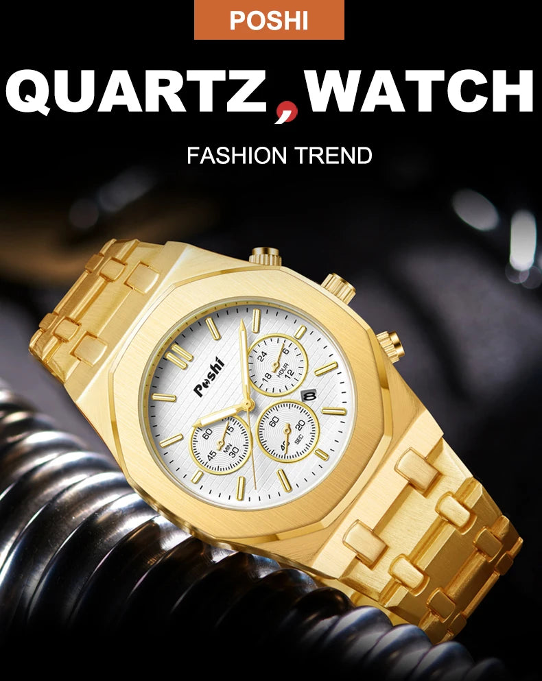 POSHI Men's Luxury Quartz Watch