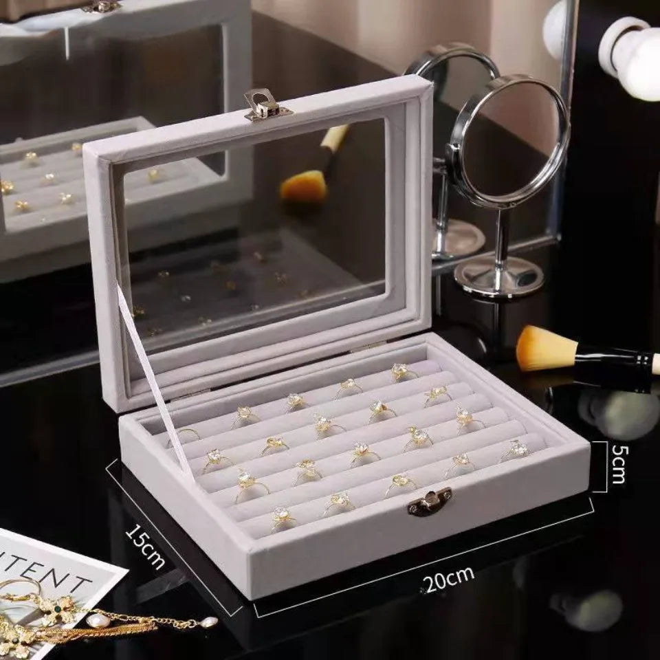 Velvet Box for Storing and Displaying Rings”