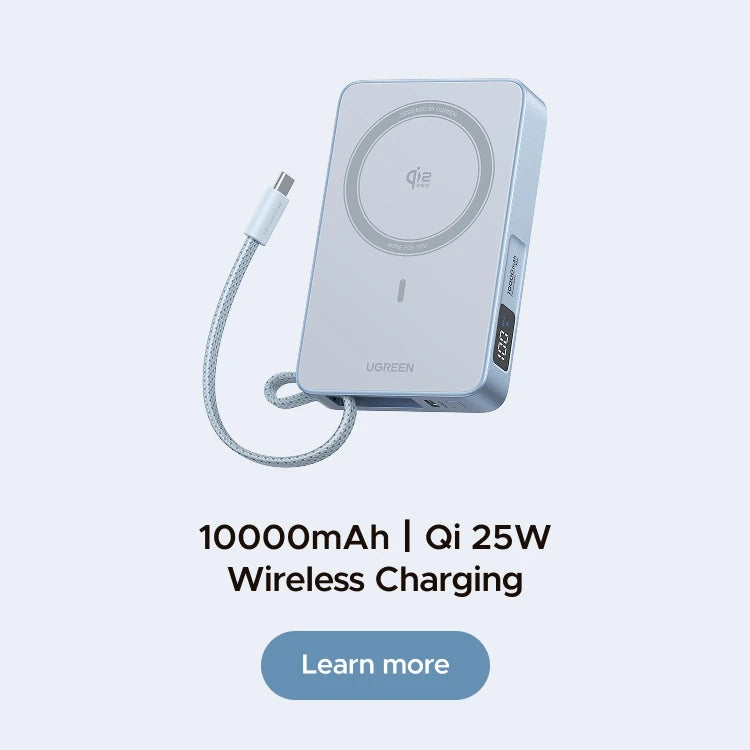 UGREEN 145W Fast-Charge 20K Power Bank with Qi2