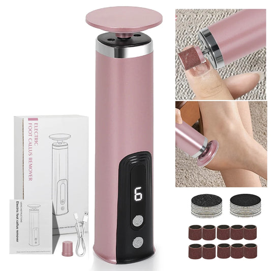 2-in-1 Electric Foot Care Tool – Callus Remover & Nail Polisher