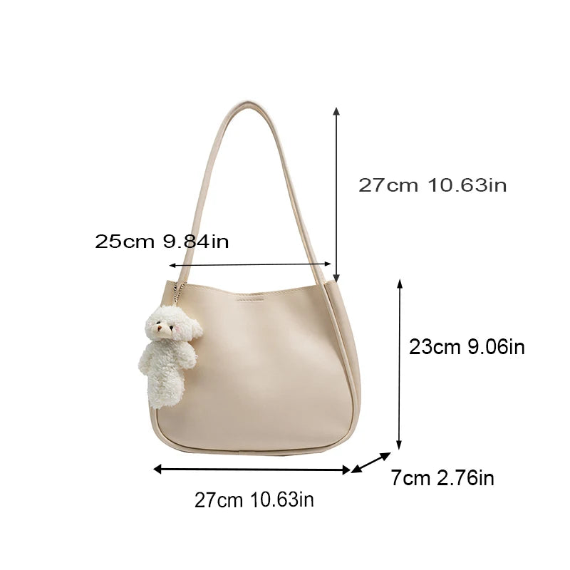 Bear Pendant Shoulder Bag