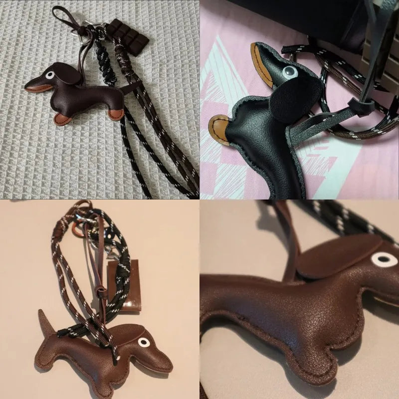 LeLeather Dachshund Keychain
