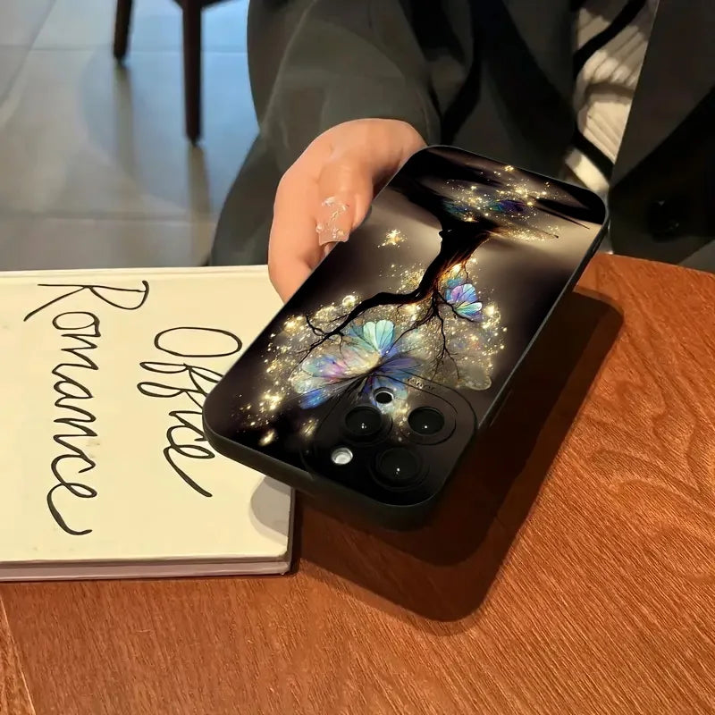 Glowing Butterfly Tree Silicone Cover – Samsung