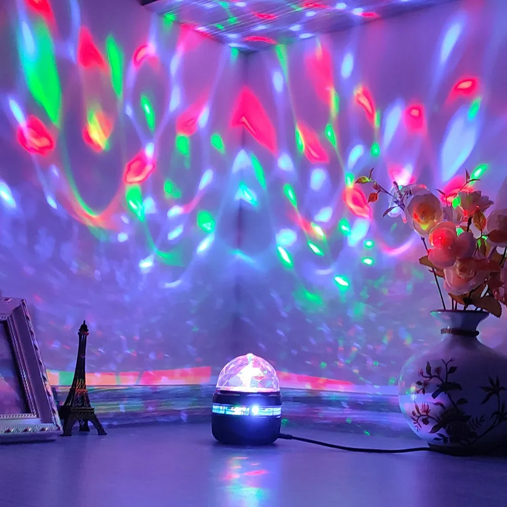 Galaxy Aurora LED Light – USB Projector for Bedroom & Party Decor