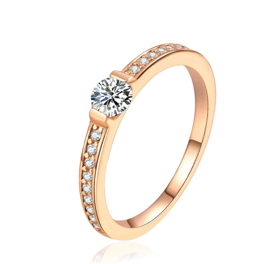 Tezzc 0.3ct D Color Moissanite Eternity Ring