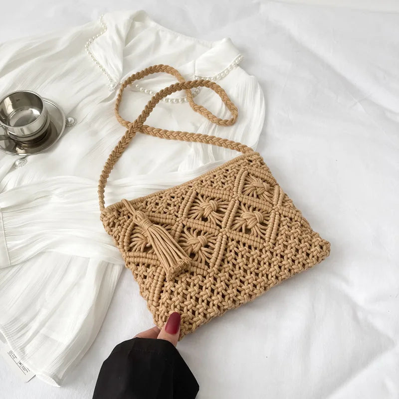 Straw Woven Crossbody Bag