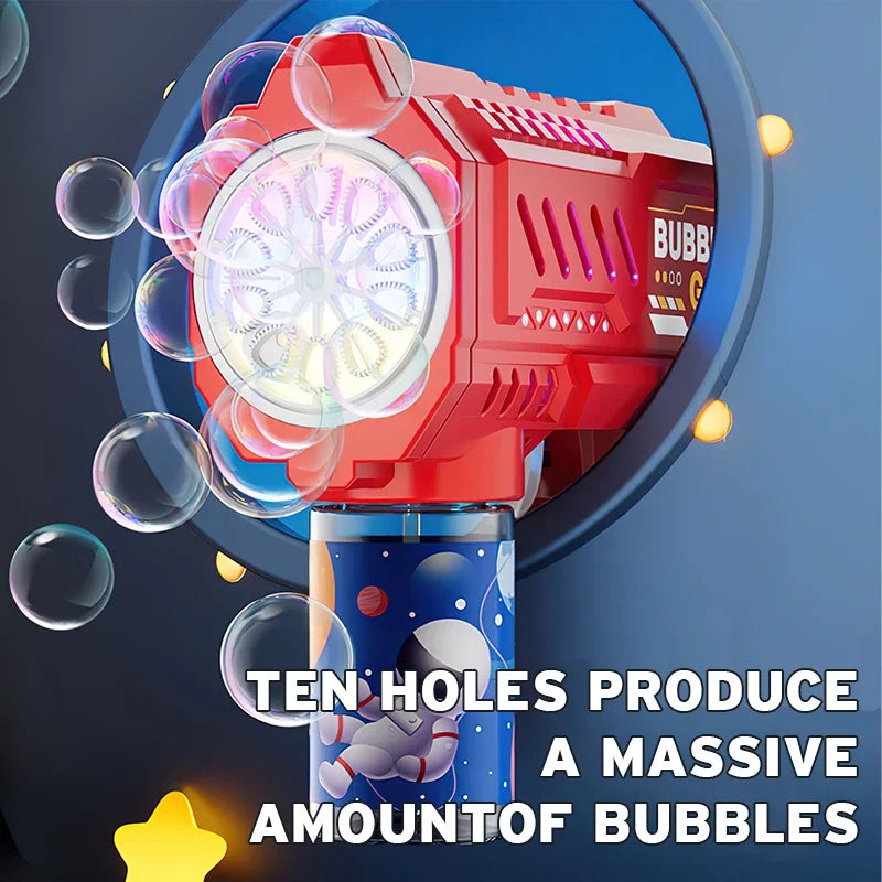 Automatic Bubble Gun – Rocket Bubble Machine for Kids