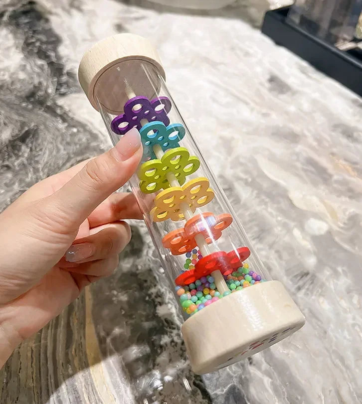 Baby Wooden Rainmaker Toy – Soothing Rain Sound