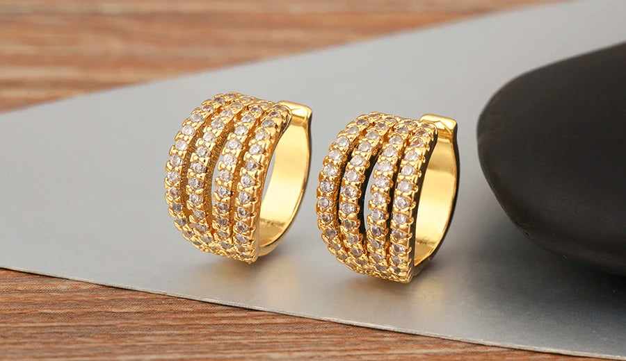 "Zircon Butterfly/Star Clip Earrings – Women’s Ear Cuff Jewelry