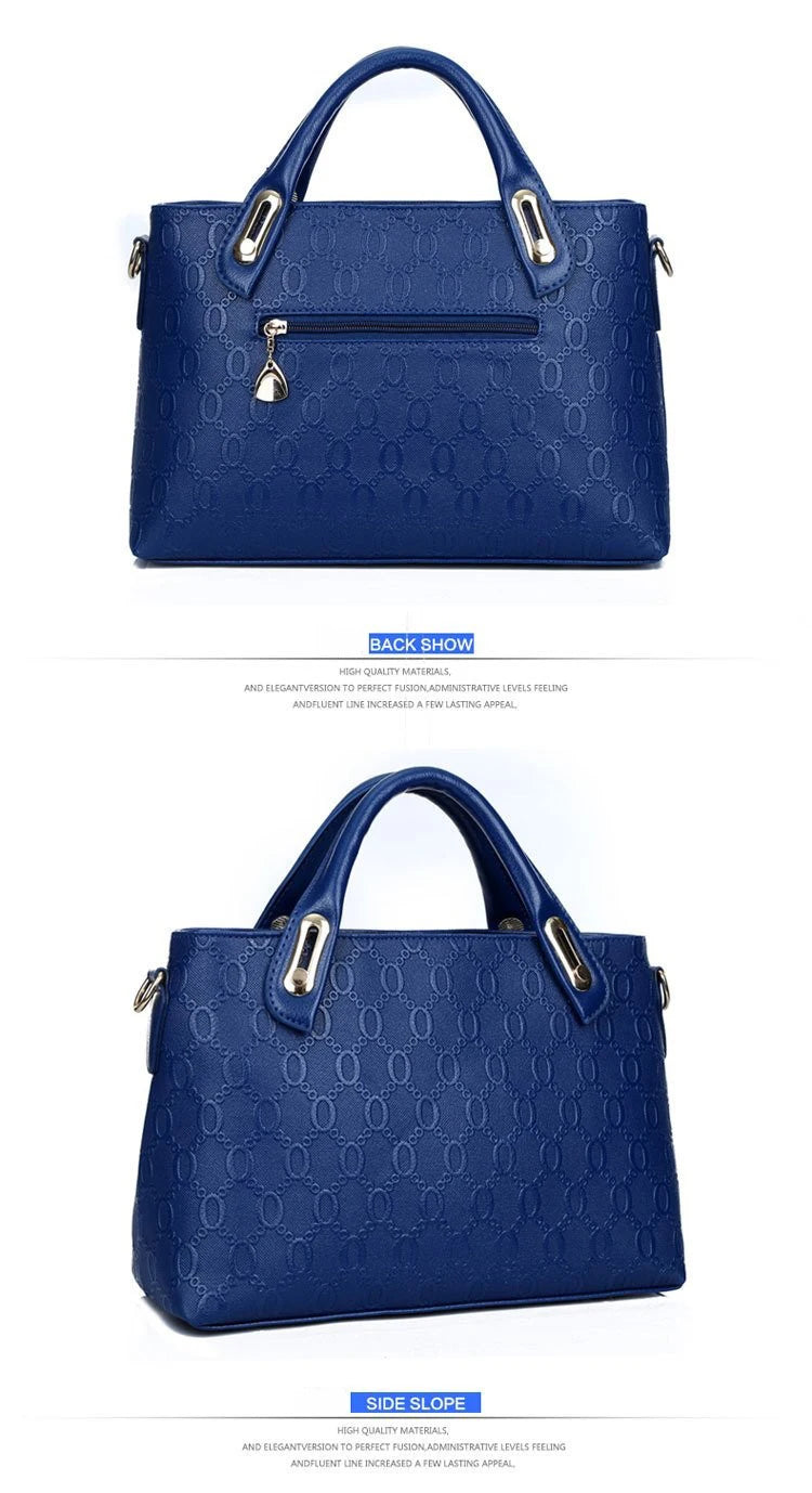 4pcs Geometric Pattern Tote & Crossbody Set