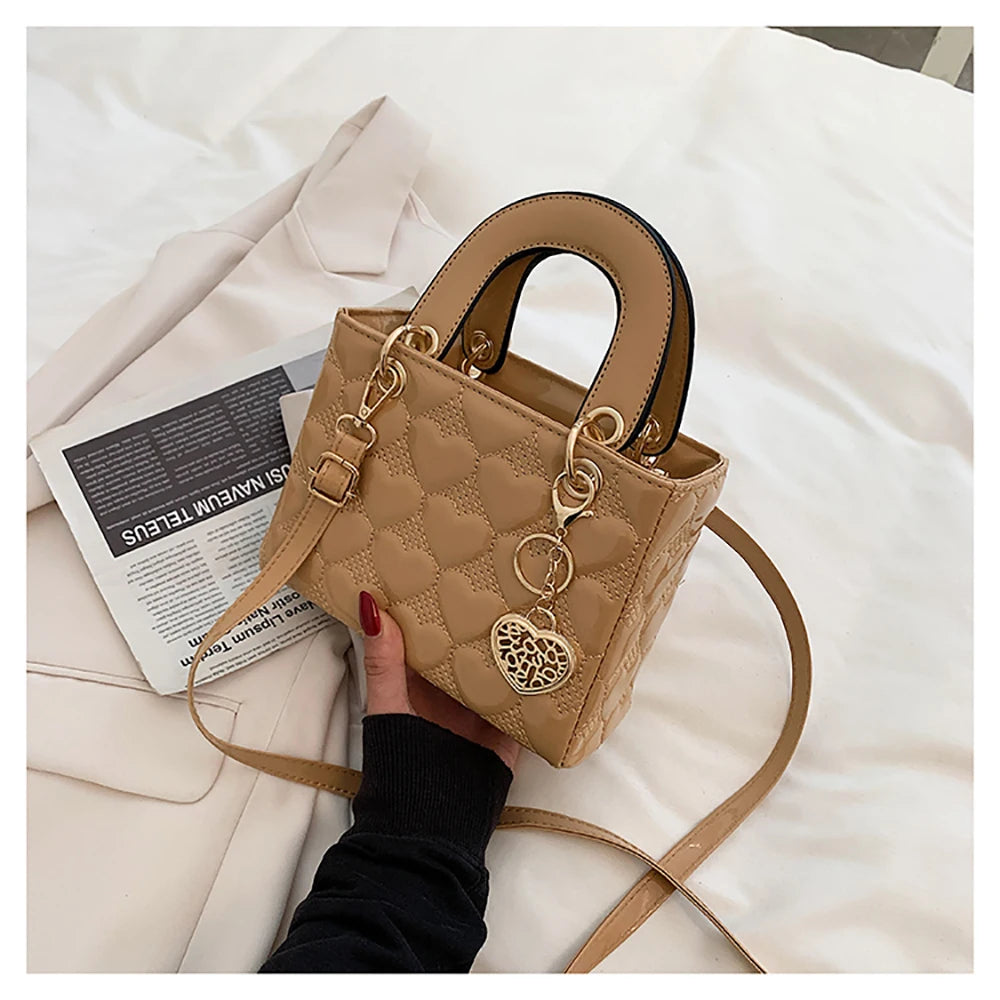 Red Glossy Love Handbag"