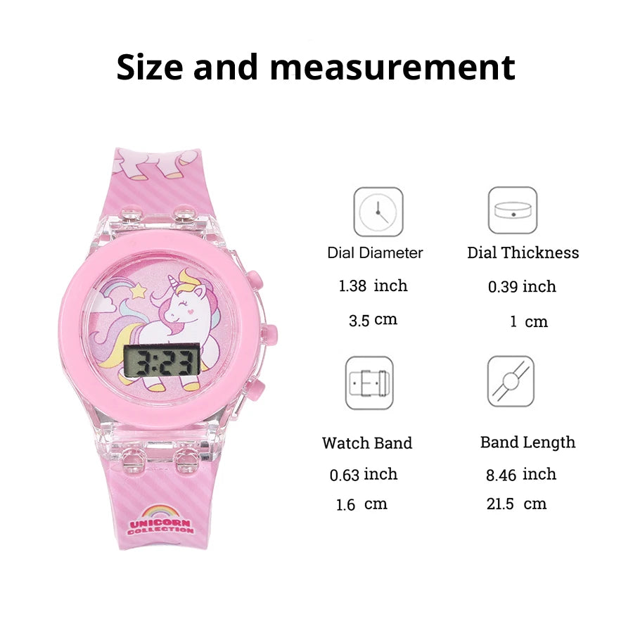 Kids Luminous Sports Watch Set