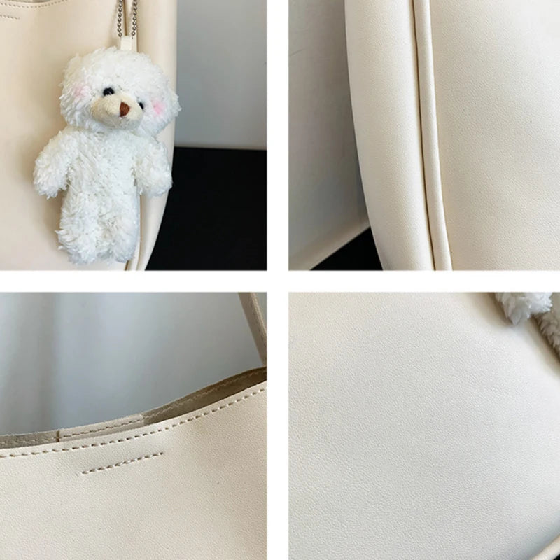 Bear Pendant Shoulder Bag