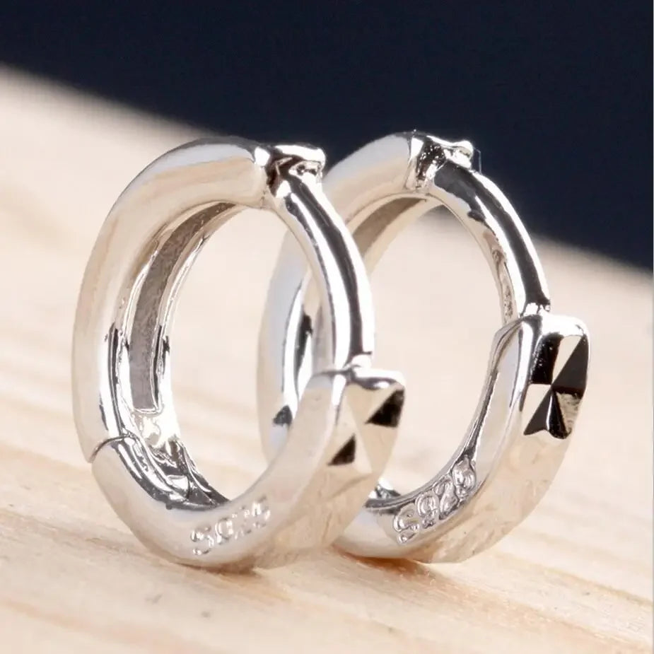 "Small Sterling Hoop Earrings"