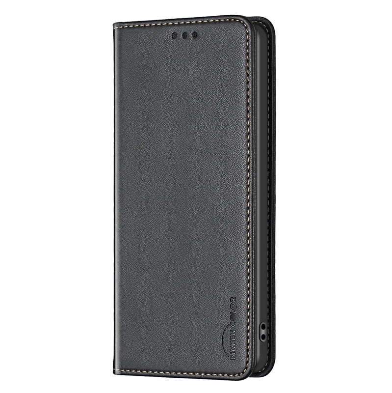 Luxury Magnetic Leather Wallet Cover – OPPO