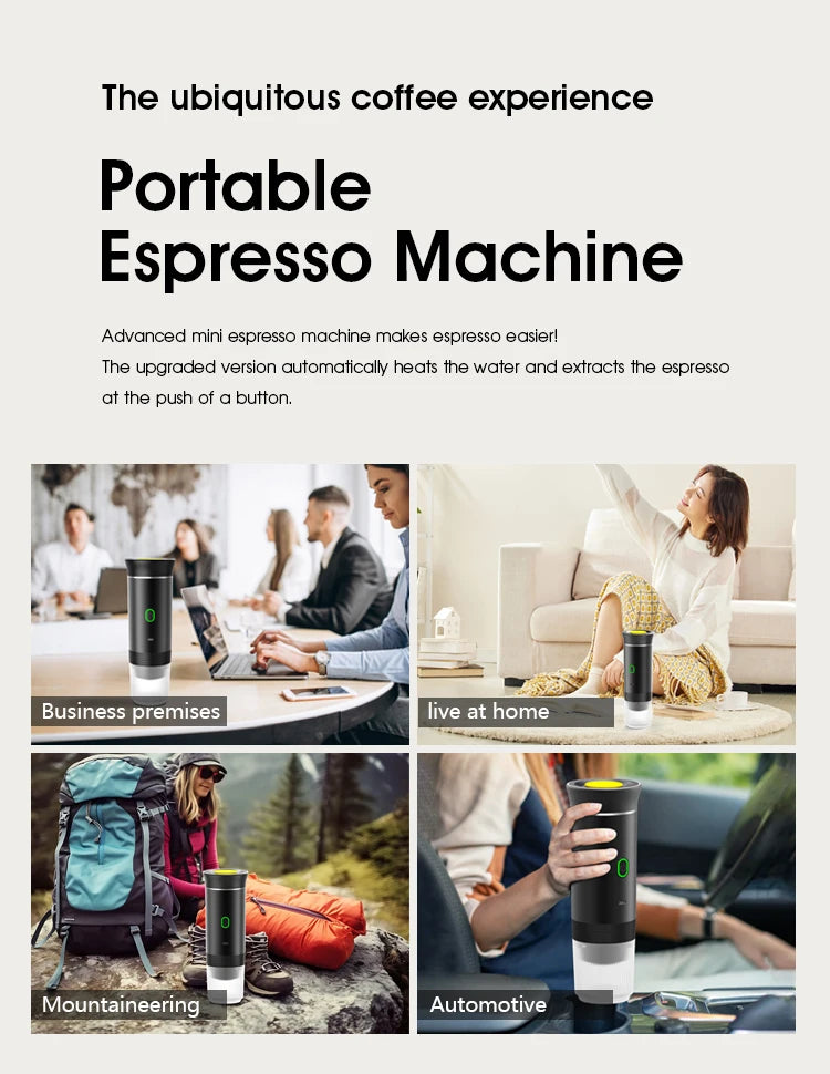 Travel & Car Espresso Maker – Heating Pump Coffee Pot