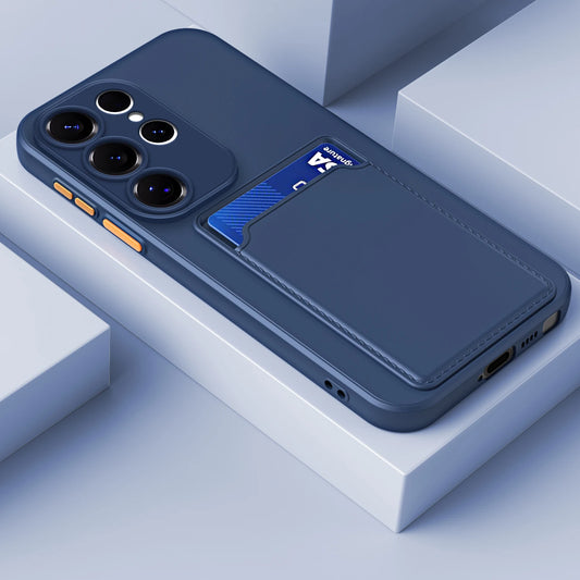 Liquid Silicone Card Holder Case – Samsung Galaxy S & Note & A Series