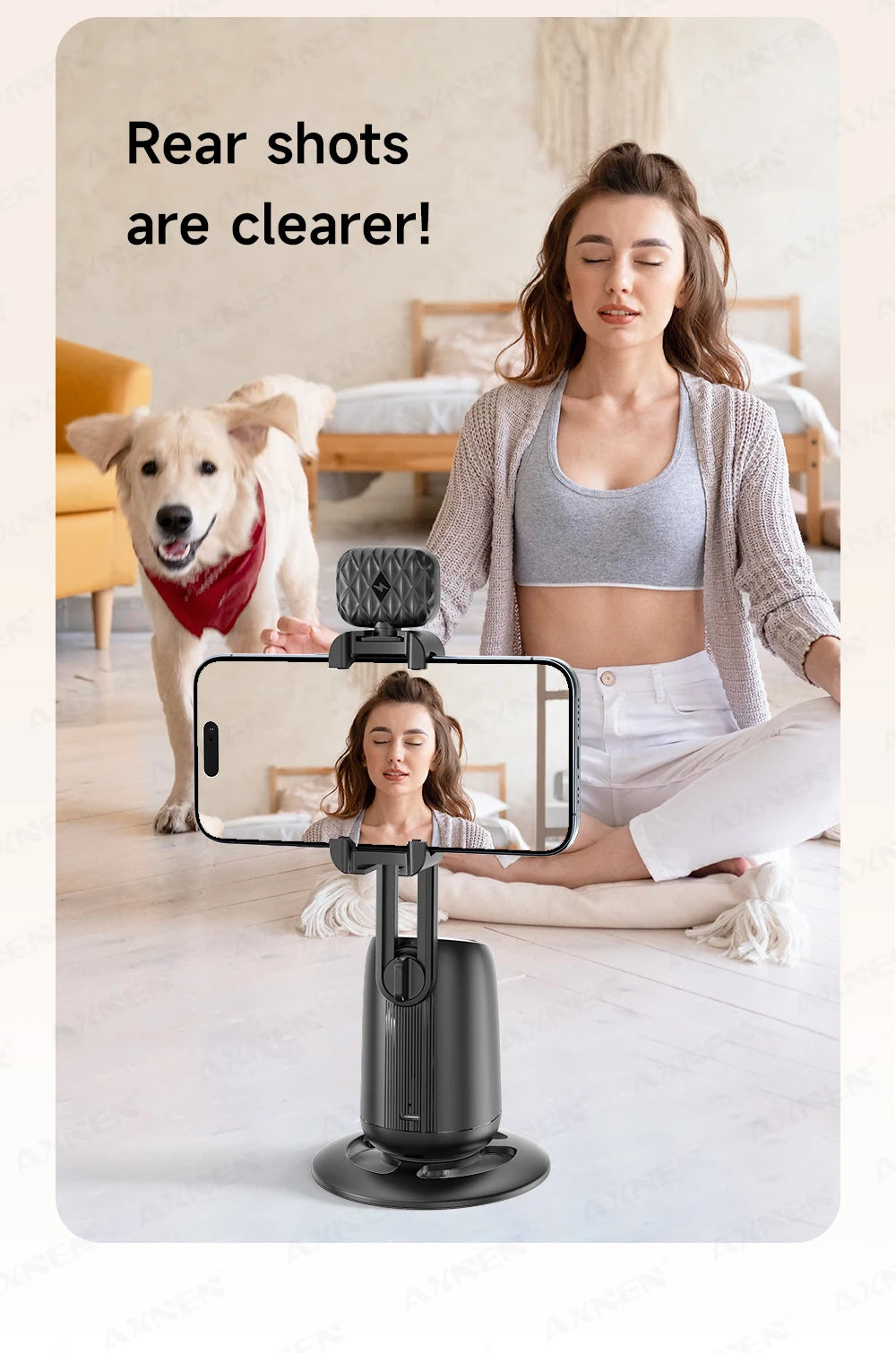 AI 360° Desktop Tracking Phone Holder