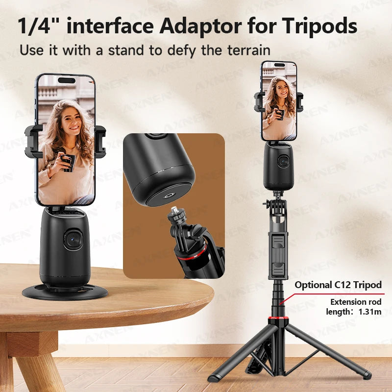 AI 360° Desktop Tracking Phone Holder
