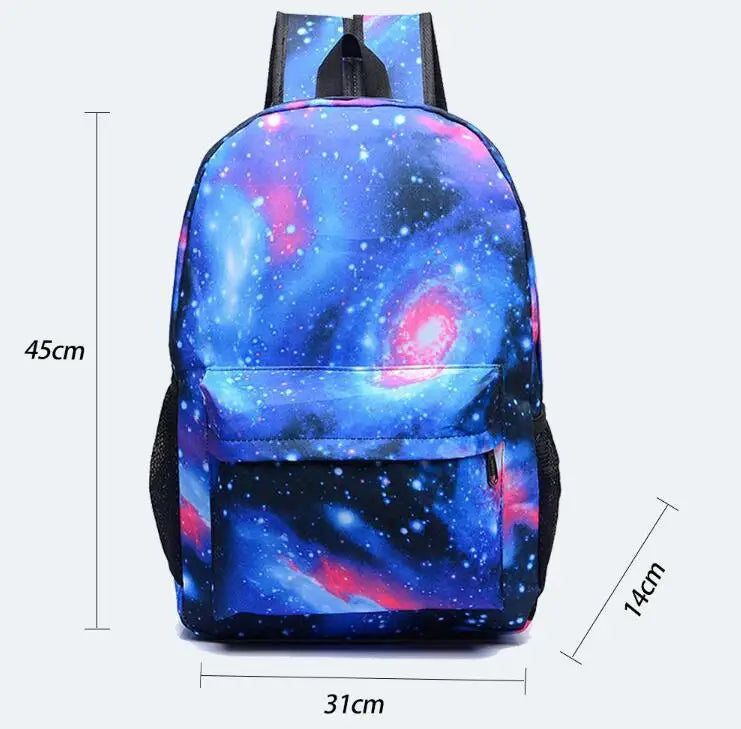 3pcs CR7 Lightweight School & Travel Backpacks Set