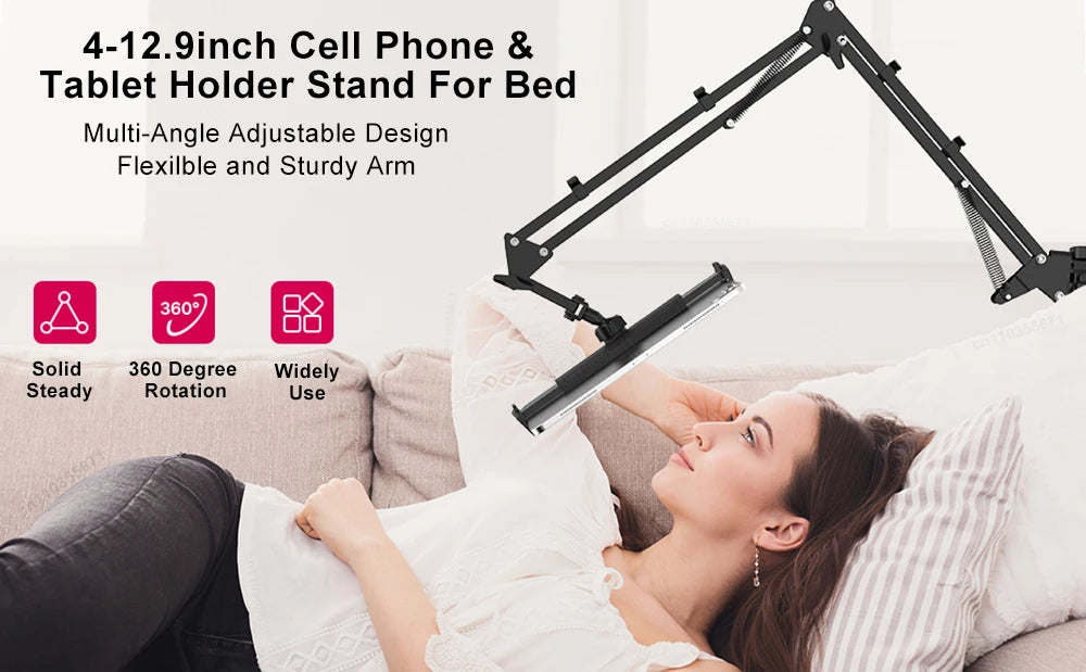 Rotatable Bed Tablet Stand