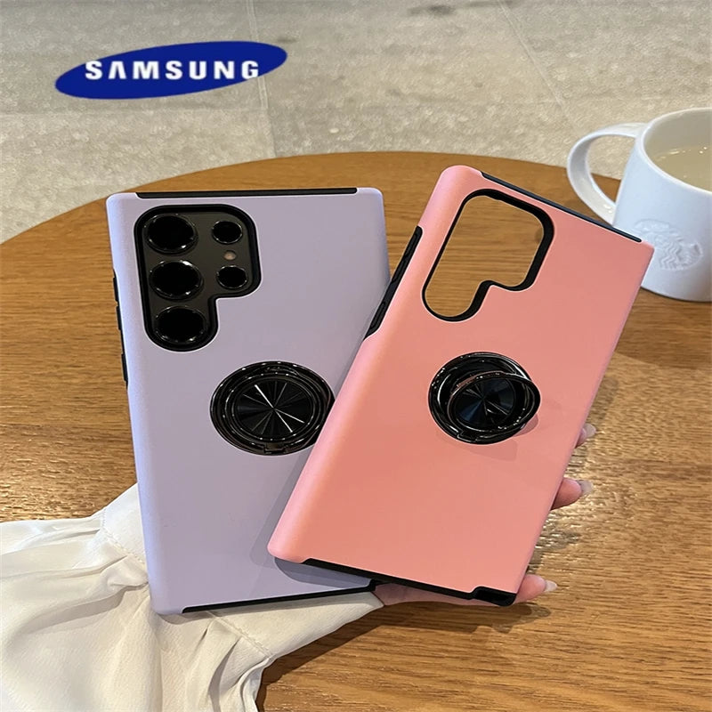 Shockproof Magnetic Ring Holder Cover – Samsung