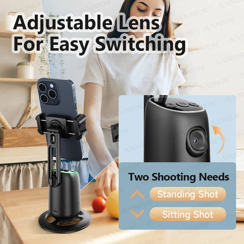 AI 360° Desktop Tracking Phone Holder