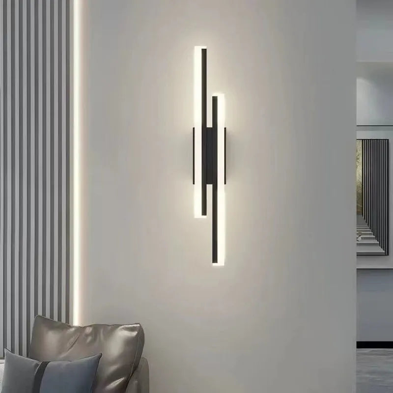 LED Bedroom Wall Lamp with Copper Line Pipe