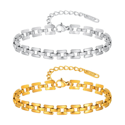 Minimalist Stainless Steel Link Bracelet