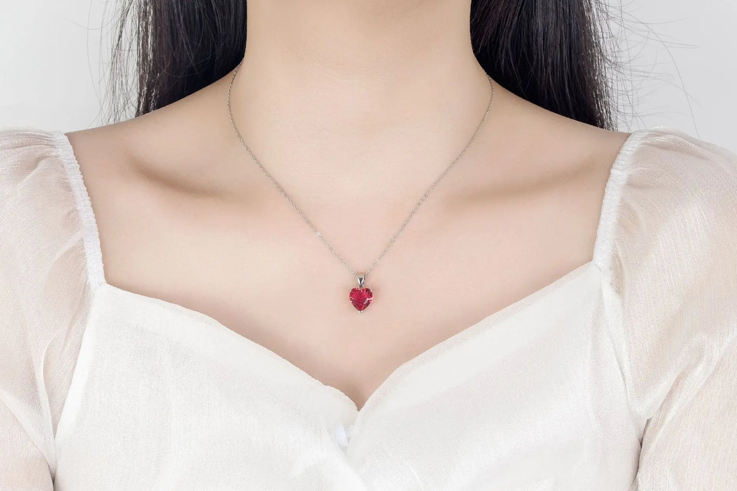 925 Silver Heart Zircon Jewelry Set