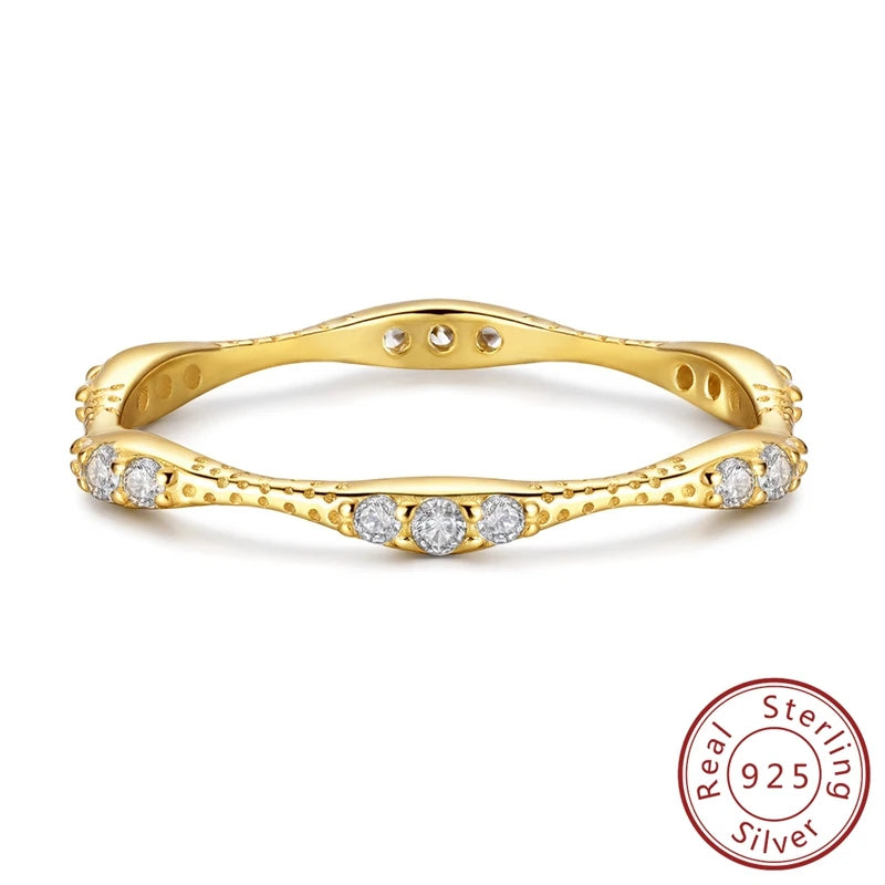 925 Silver Infinite Love Star Moon Ring – Zircon Gift"