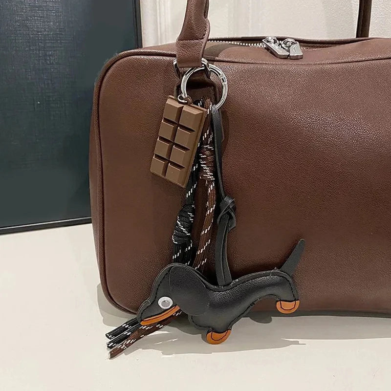 LeLeather Dachshund Keychain