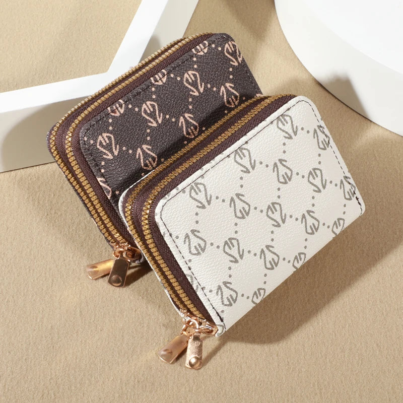 Chic Vintage Women’s Zipper Wallet with Coin Purse