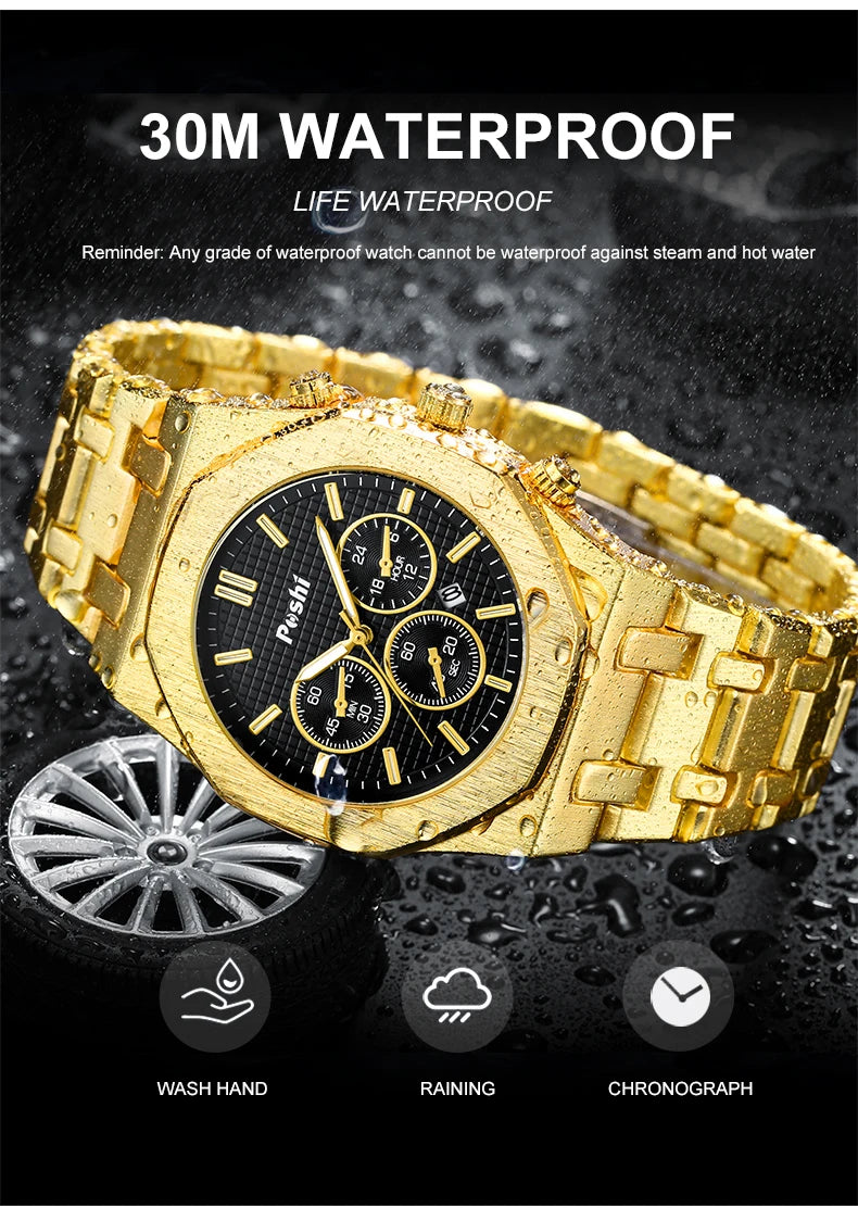 POSHI Men's Luxury Quartz Watch