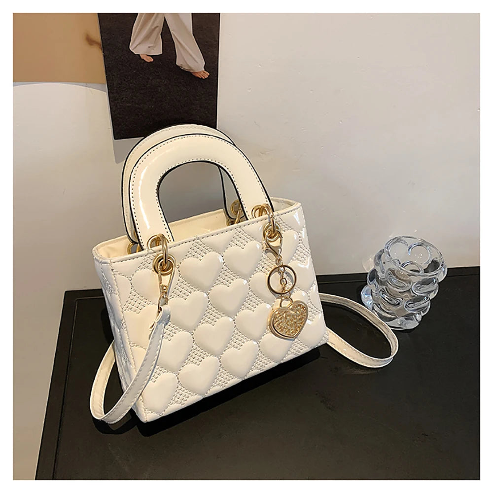 Red Glossy Love Handbag"