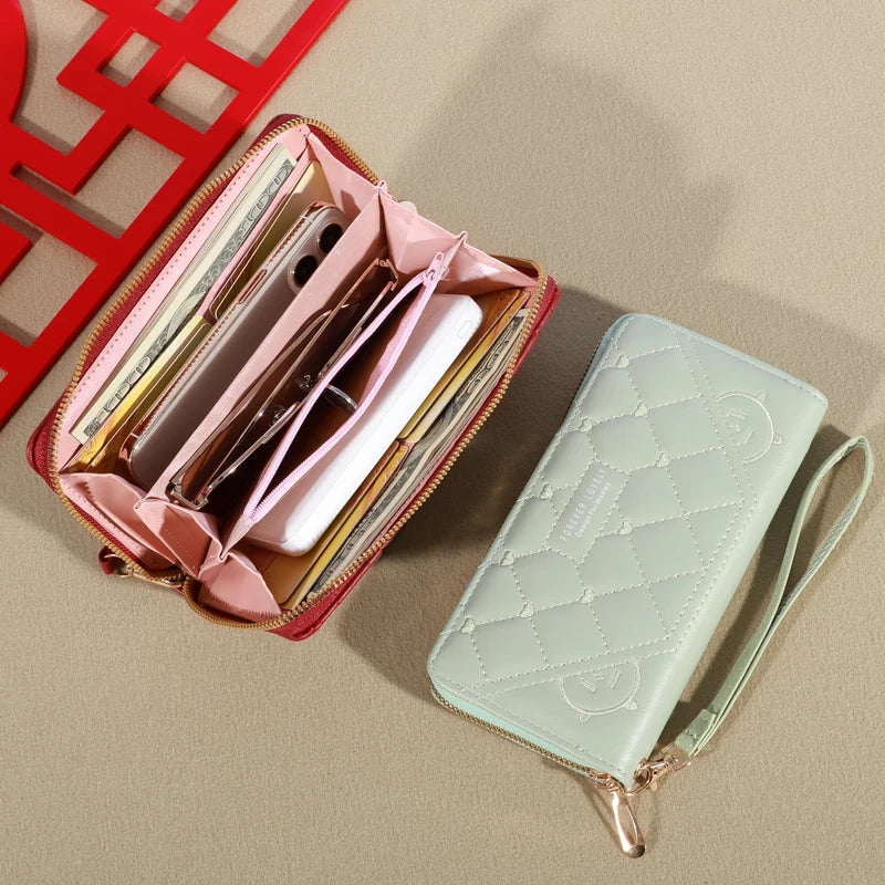 Zipper Card & Mobile Phone Bag for Women
