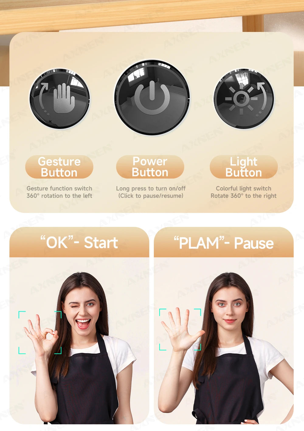 AI 360° Desktop Tracking Phone Holder