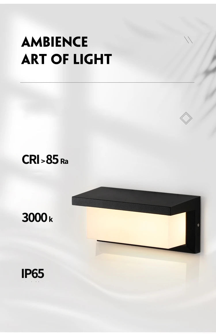 LED Porch & Garden Wall Lamp – Weatherproof Outdoor Lighting