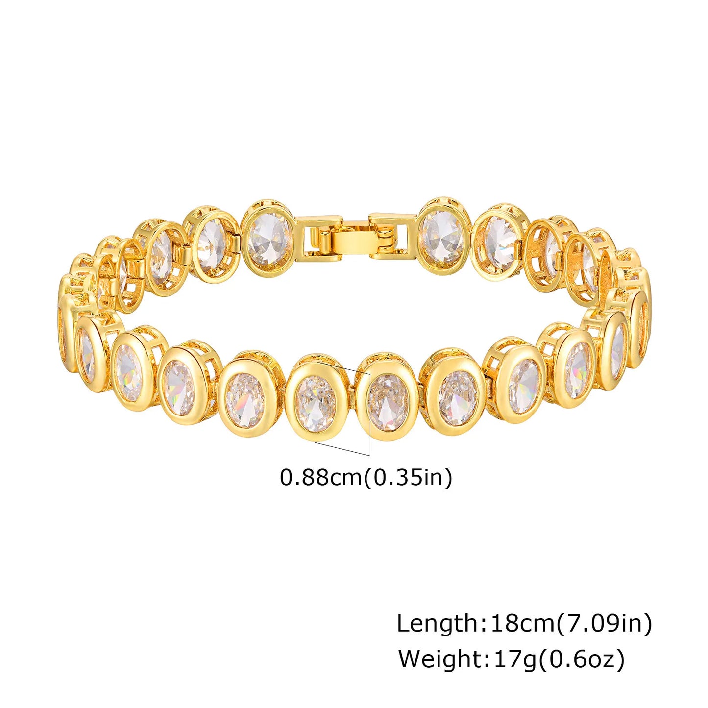 Chunky CZ Tennis Bracelet – Hip Hop Style