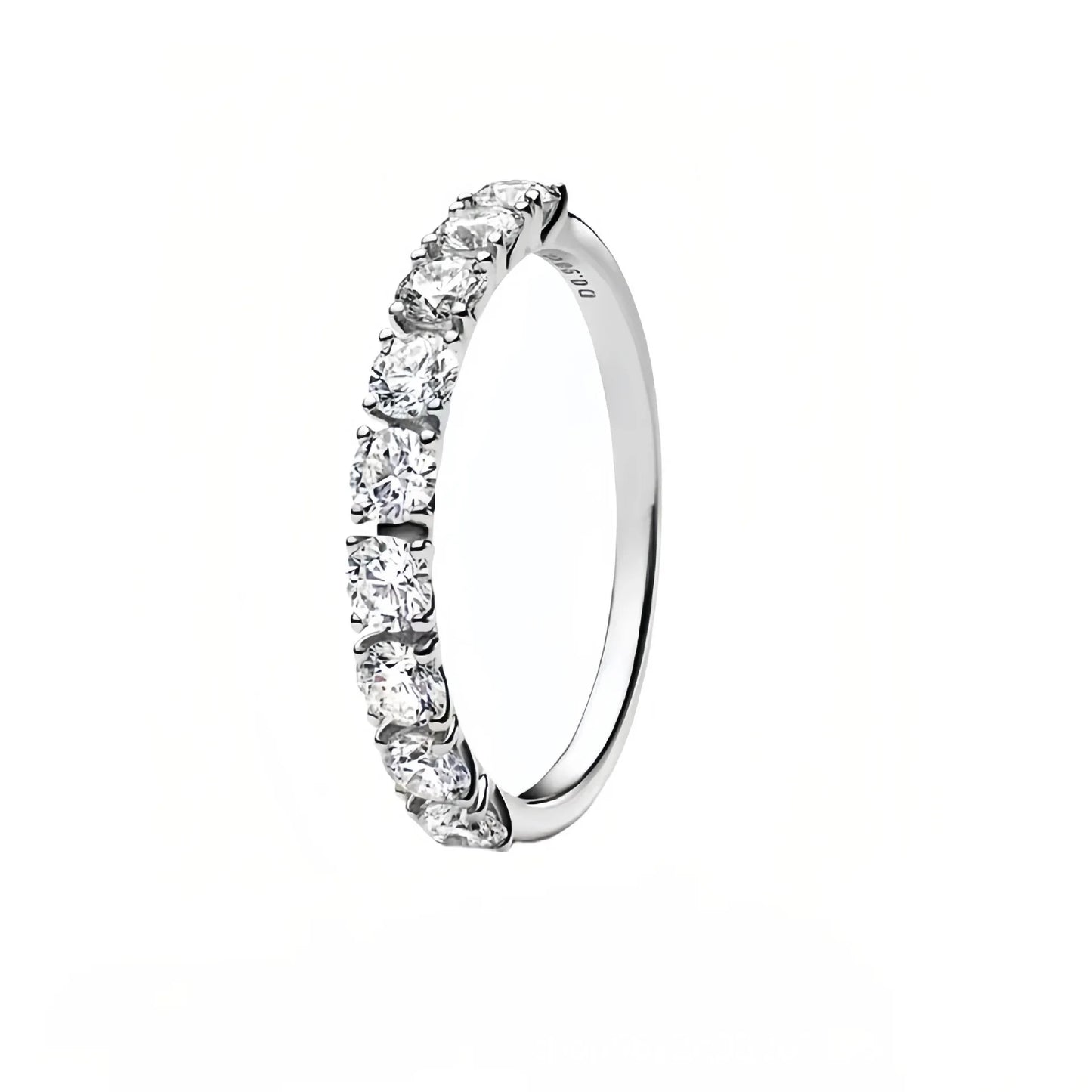 "925 Silver Double Heart Crown Ring – Sparkling Bow & Arrow Design"