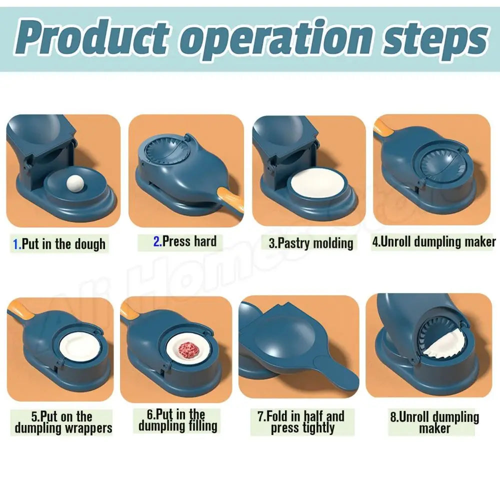 2-in-1 Dumpling & Momo Molding Machine – DIY Manual Press.