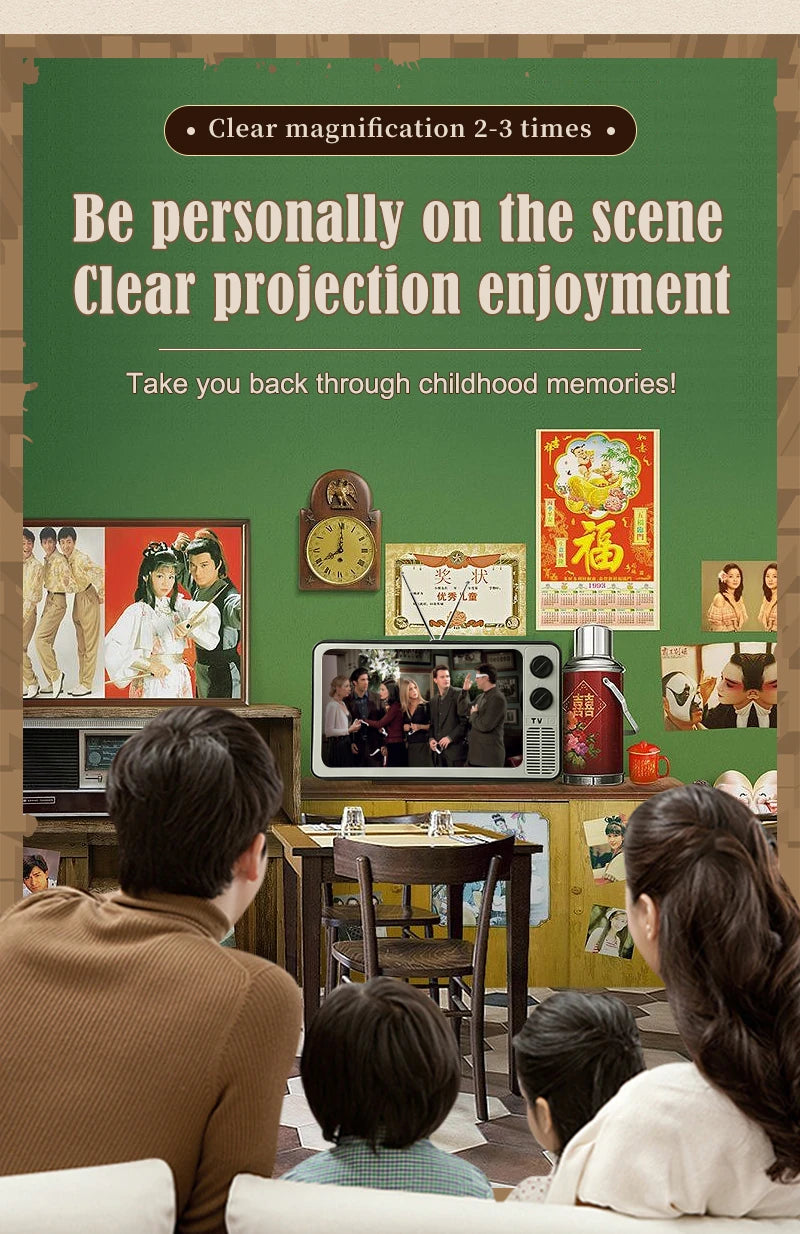 Retro TV Box Phone Magnifier – HD Display