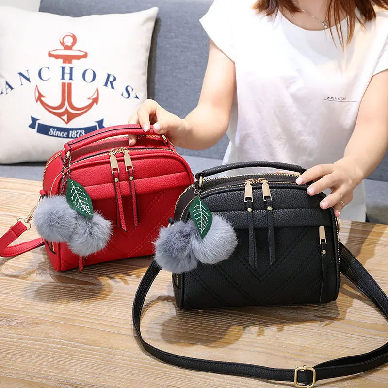 PU Leather Tassel Messenger