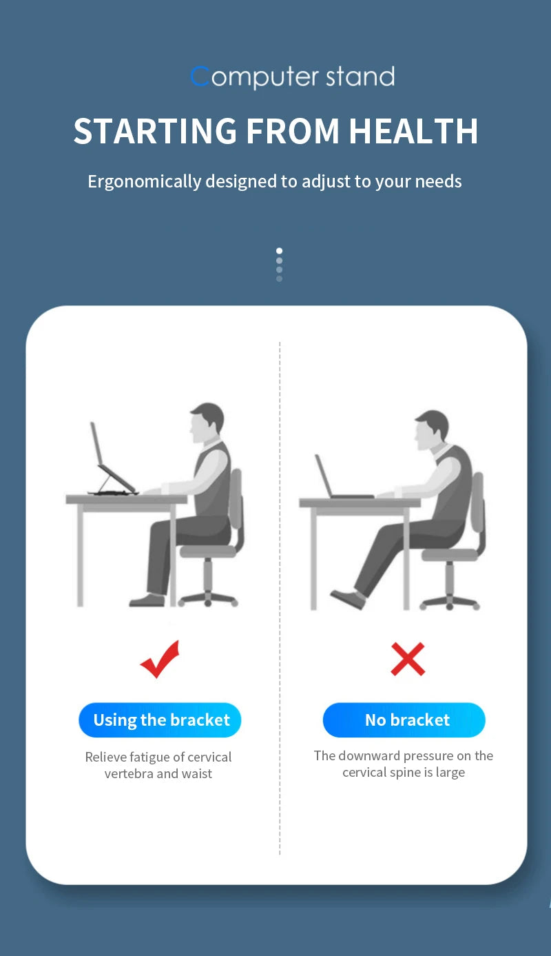 Rotary Foldable Laptop Stand
