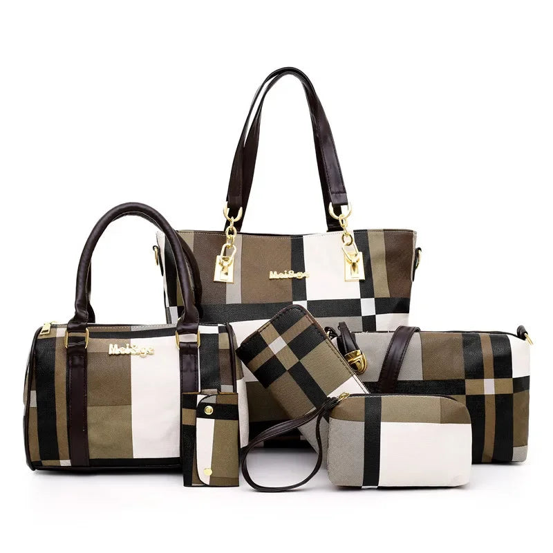 6-Piece Fashion Tote Set